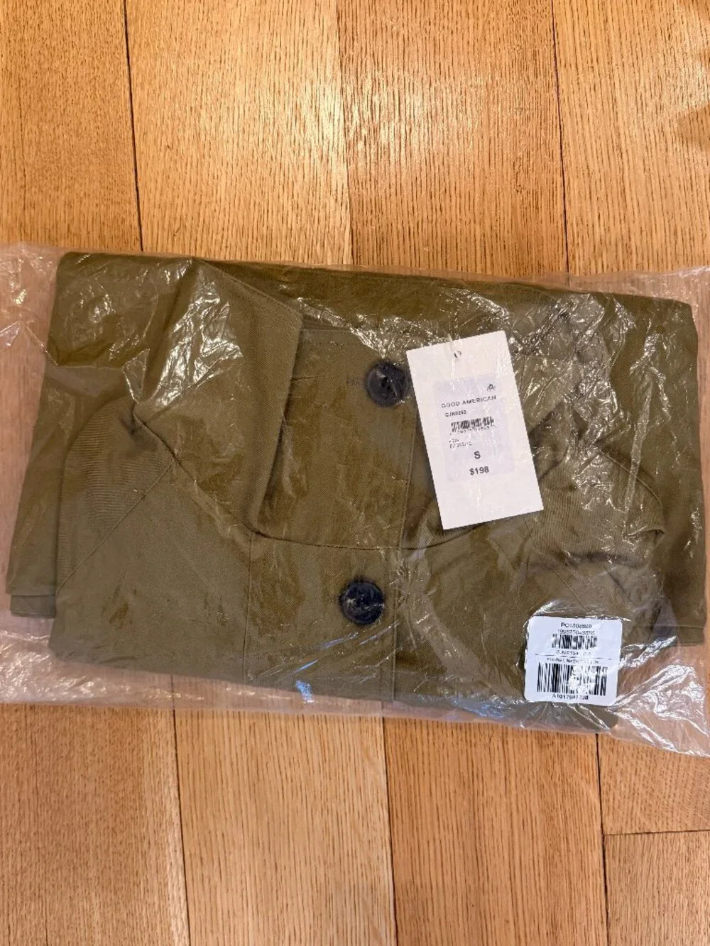 NWT Good American Funnel Neck Trench S - Picture 2 of 4